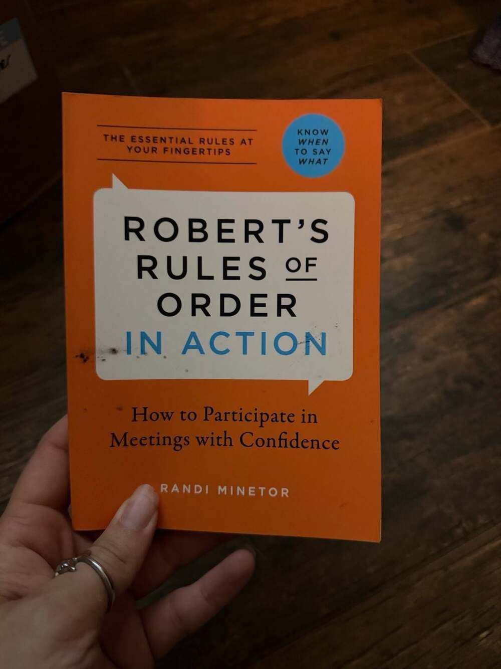 Robert's Rules of Order in Action